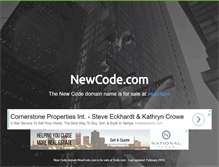 Tablet Screenshot of newcode.com